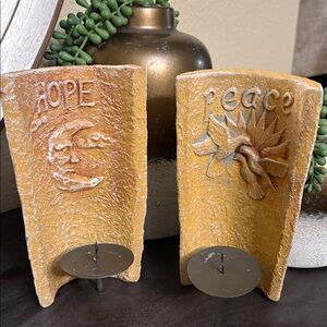Rustic Wall Candle Holders